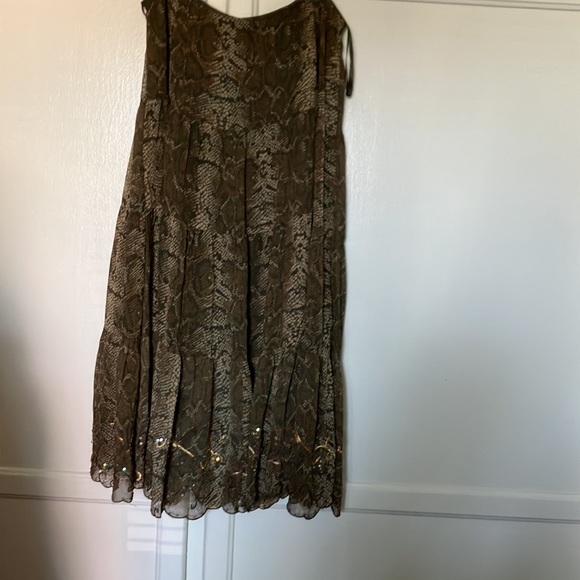 INC international concepts skirt 100% silk size 6 - Picture 2 of 9